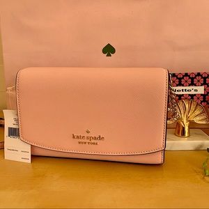 🆕Kate spade Staci saffiano small flap crossbody/purse NWT